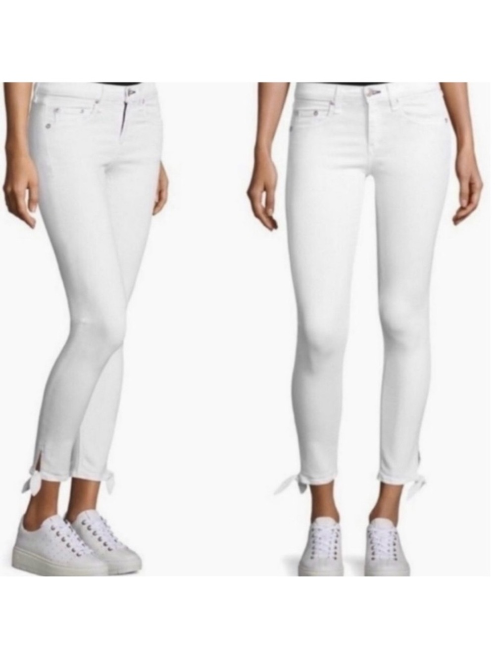 Rag & Bone Stevie Capri Jeans White Straight Leg USA Made Size 32 MSRP $225 NWT